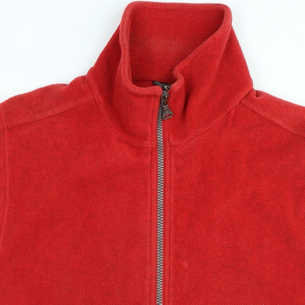 Campagnold Mens Red Gilet Waistcoat Size M Zip - Logo