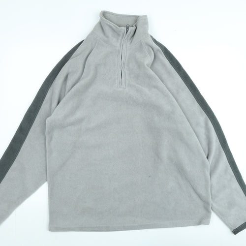 Reefer Mens Grey Polyester Pullover Sweatshirt Size L - Logo