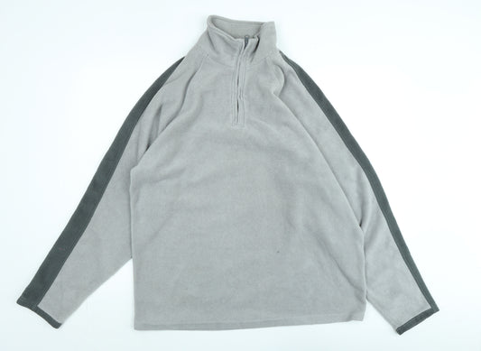 Reefer Mens Grey Polyester Pullover Sweatshirt Size L - Logo