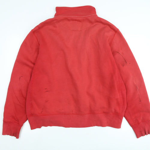 Nike Mens Red Jacket Size XL Zip - Logo