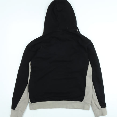 MDV Mens Black Cotton Pullover Hoodie Size S - Logo
