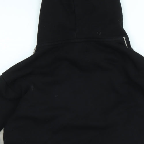 MDV Mens Black Cotton Pullover Hoodie Size S - Logo