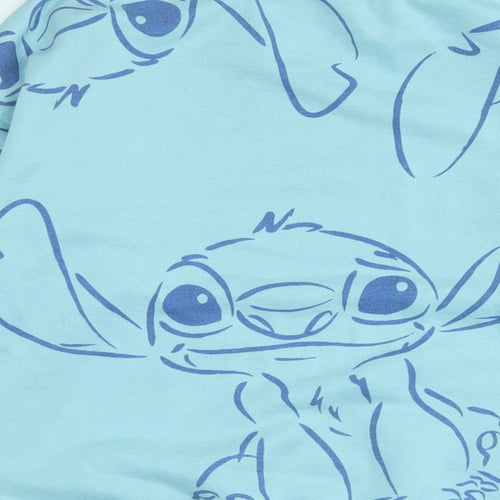 Disney Womens Blue Cotton Pullover Sweatshirt Size XS - Logo