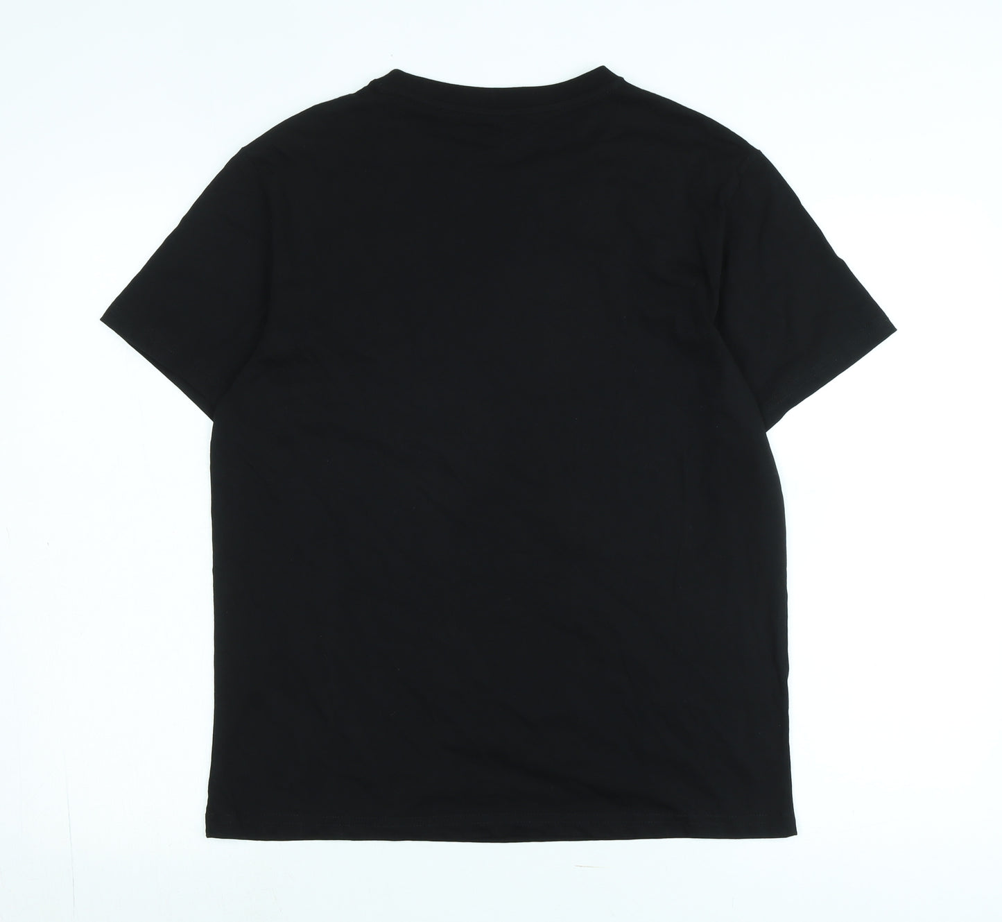Sea of thieves Mens Black Cotton T-Shirt Size M Crew Neck - Logo -Who killed Demarco
