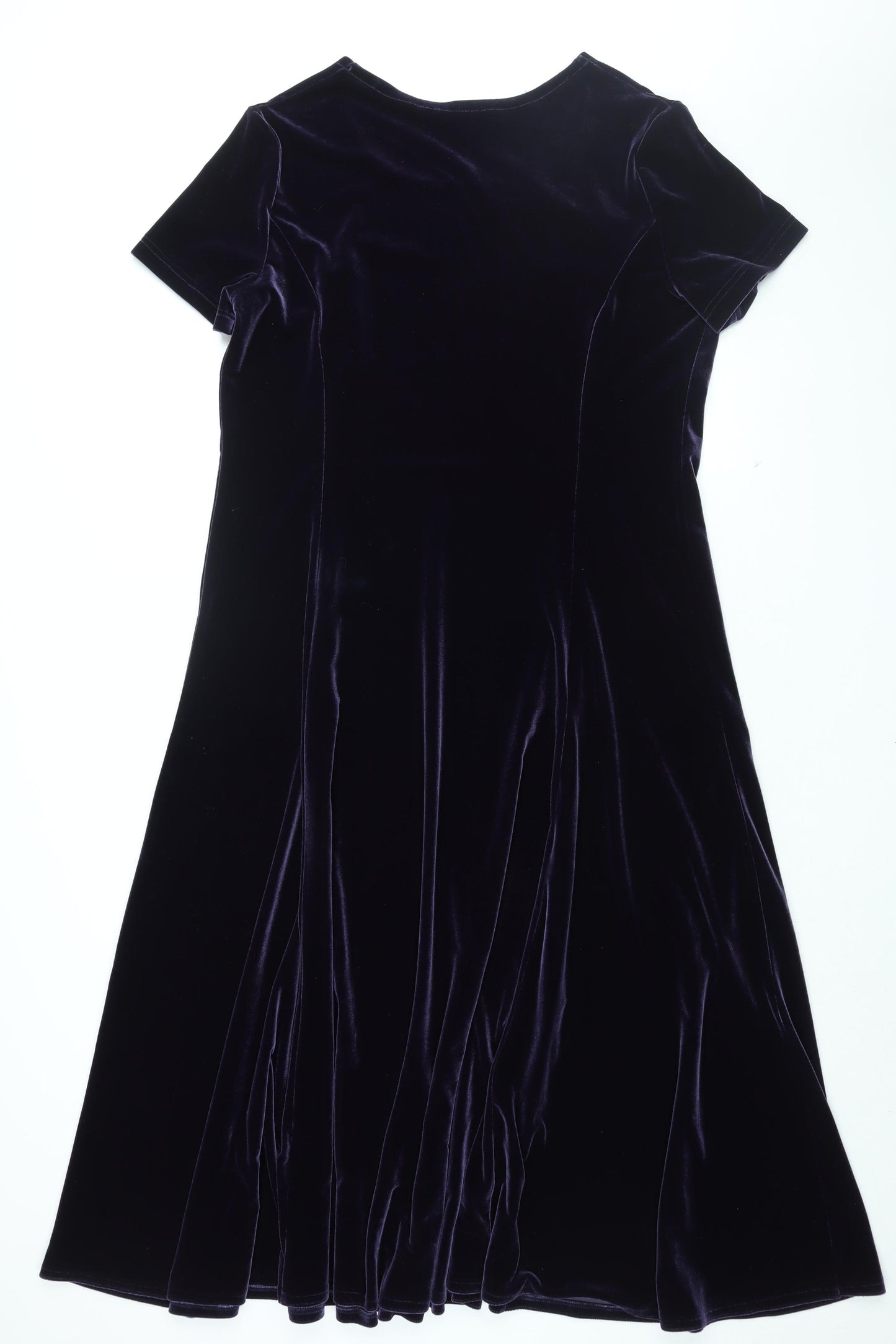 Alexon Womens Purple Polyester Shift Size 18 Round Neck Pullover