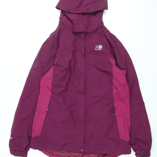 Karrimor Womens Purple Rain Coat Coat Size 14 Zip