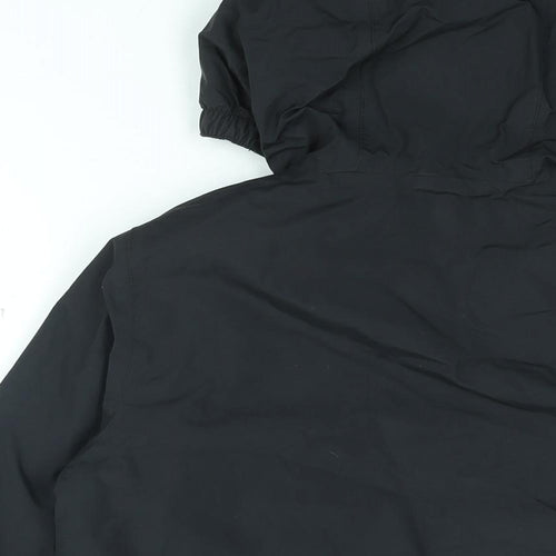 Peter Storm Boys Black Rain Coat Coat Size 9-10 Years Zip