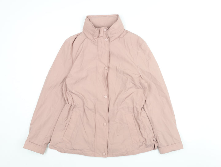 Marks and Spencer Womens Pink Jacket Coat Size 12 Zip