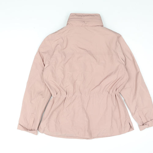 Marks and Spencer Womens Pink Jacket Coat Size 12 Zip