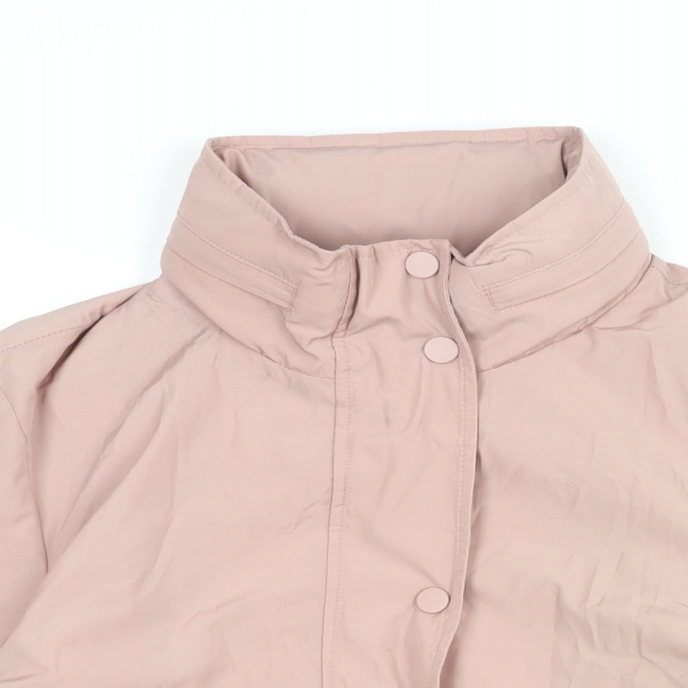 Marks and Spencer Womens Pink Jacket Coat Size 12 Zip