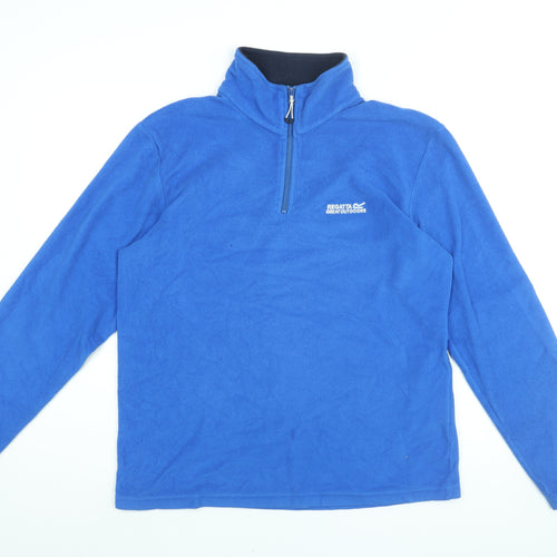 Regatta Mens Blue Polyester Pullover Sweatshirt Size M