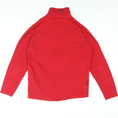 Trespass Womens Red Polyester Pullover Sweatshirt Size XS Zip