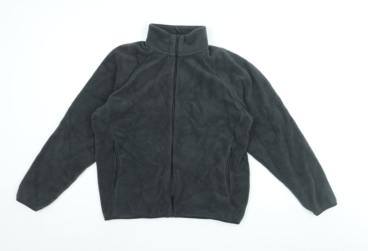 Uniqlo Womens Grey Polyester Full Zip Sweatshirt Size M Zip