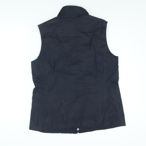 Maine Womens Blue Gilet Jacket Size 14 Zip