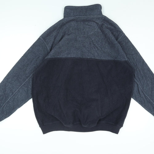 CANDA Mens Blue Polyester Pullover Sweatshirt Size M