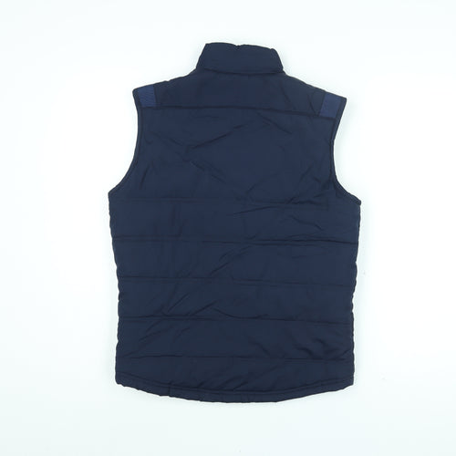 Canterbury Mens Blue Gilet Coat Size XS Zip