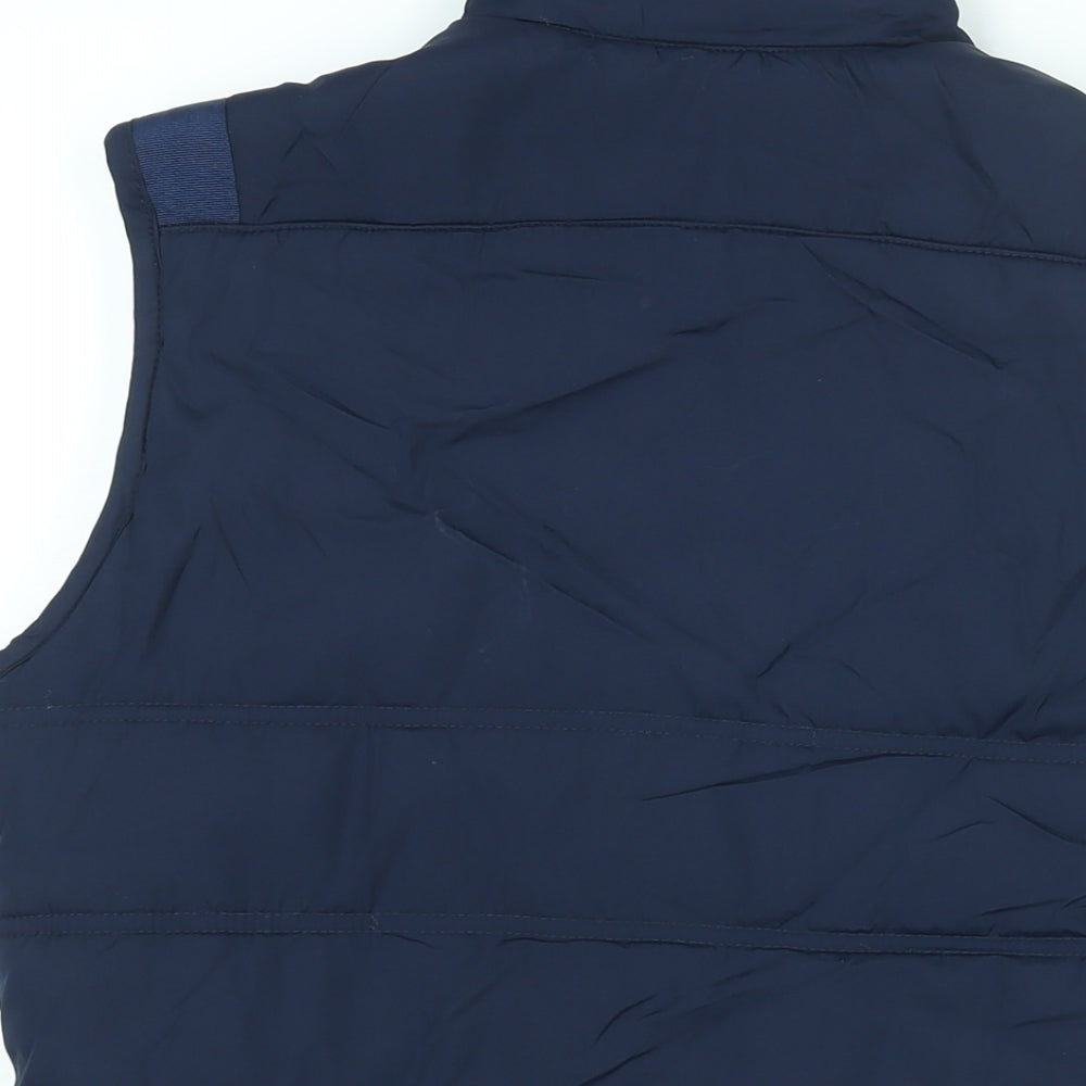 Canterbury Mens Blue Gilet Coat Size XS Zip
