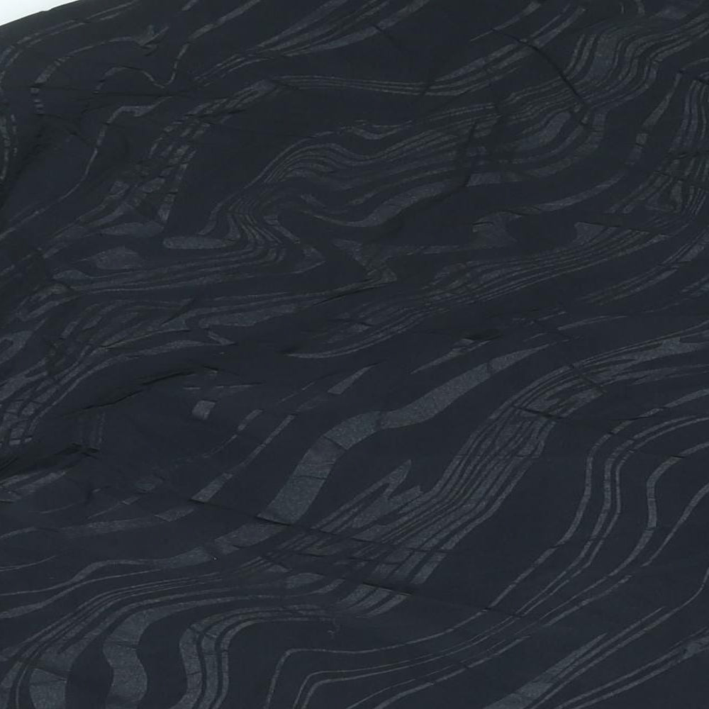 Fabletics Womens Black Geometric Jacket Coat Size XL Zip