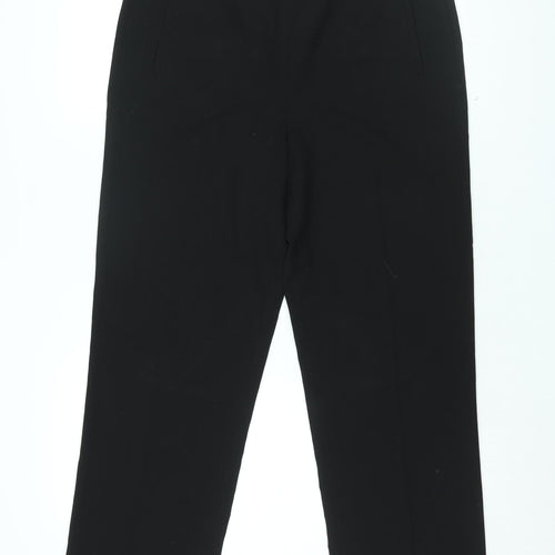 Lakeland Womens Black Polyester Trousers Size 14 L29.5 in Regular Zip