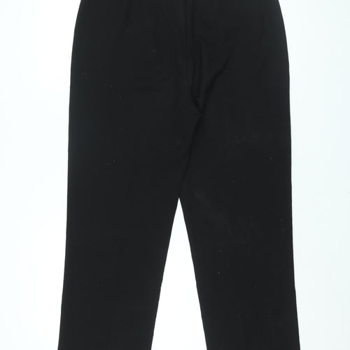 Lakeland Womens Black Polyester Trousers Size 14 L29.5 in Regular Zip