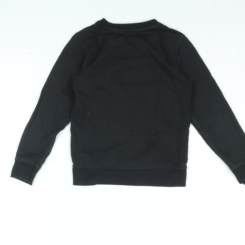 Ramones Boys Black Cotton Pullover Sweatshirt Size 7-8 Years Pullover - Ramones Logo