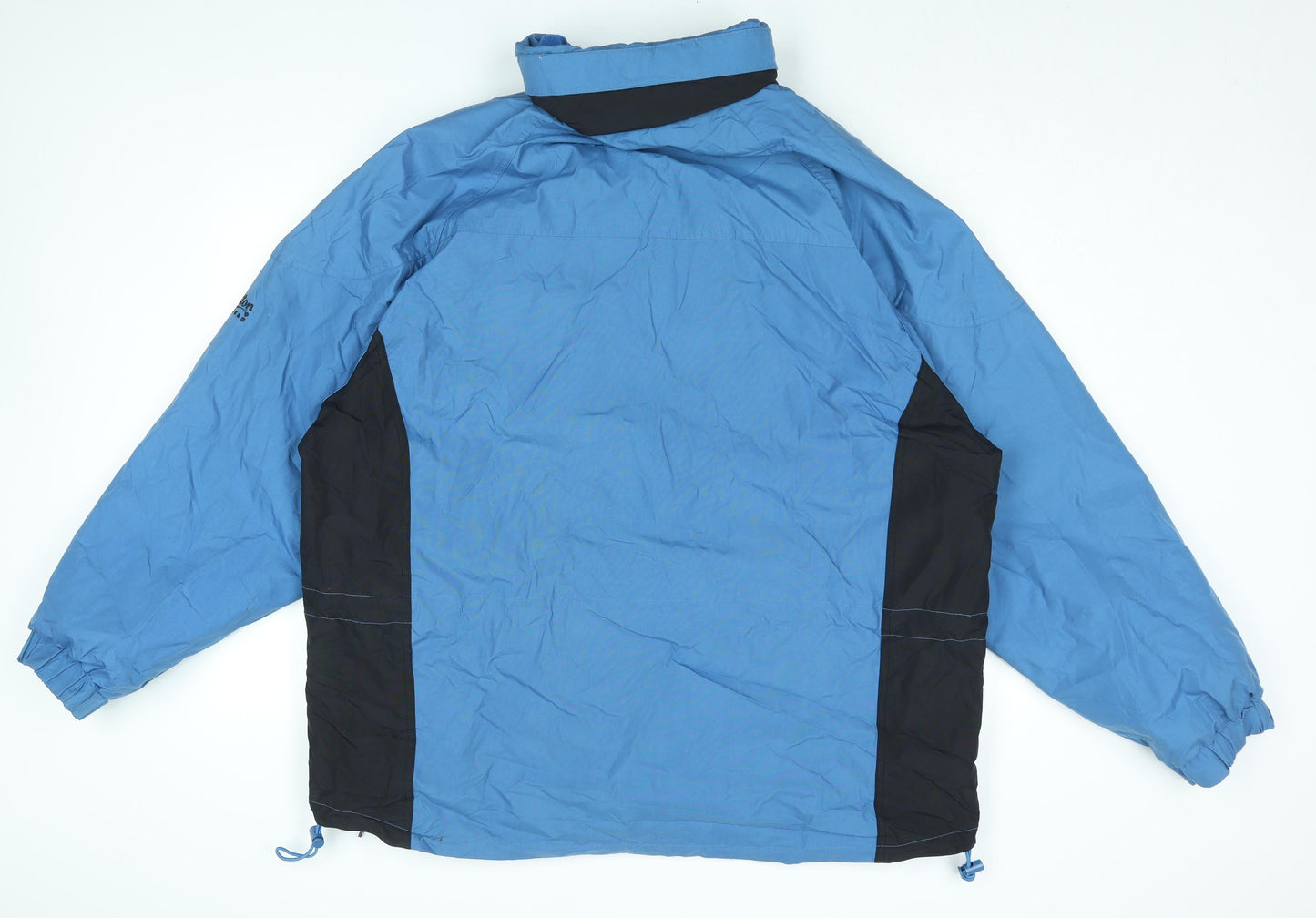 Cotton Traders Mens Blue Rain Coat Coat Size L Zip