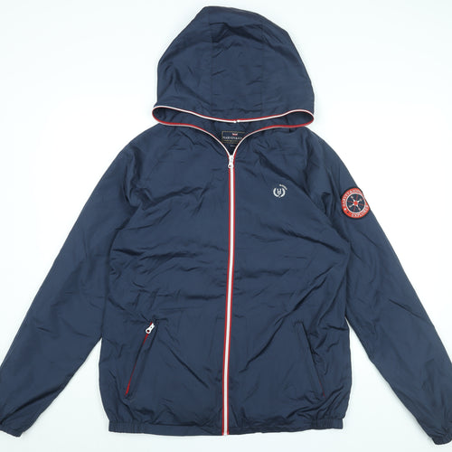 Harvey & Jones Mens Blue Jacket Size M Zip