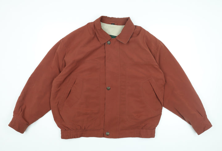 Dannimac Mens Brown Bomber Jacket Coat Size S Zip