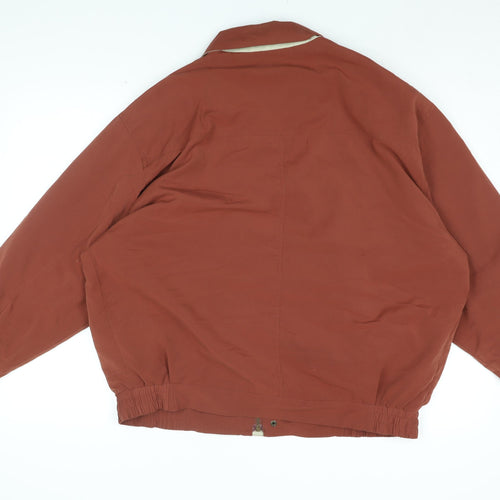 Dannimac Mens Brown Bomber Jacket Coat Size S Zip
