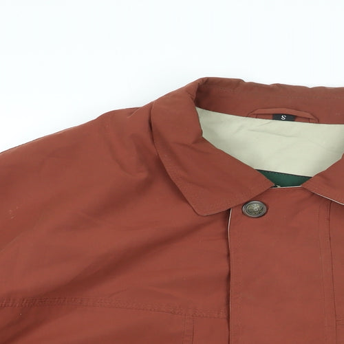Dannimac Mens Brown Bomber Jacket Coat Size S Zip