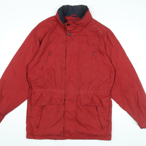 Hawkshead Mens Red Rain Coat Coat Size S Zip