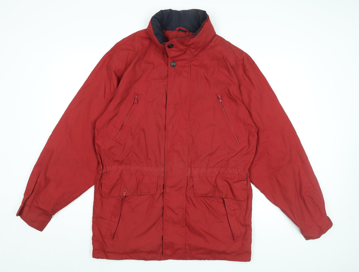 Hawkshead Mens Red Rain Coat Coat Size S Zip