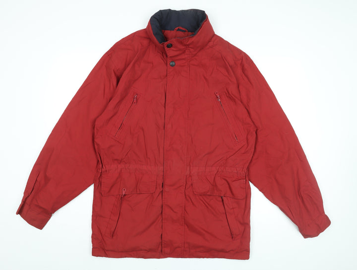 Hawkshead Mens Red Rain Coat Coat Size S Zip