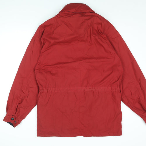 Hawkshead Mens Red Rain Coat Coat Size S Zip