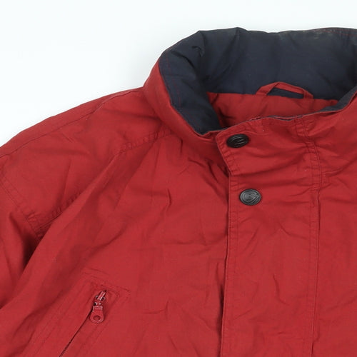 Hawkshead Mens Red Rain Coat Coat Size S Zip