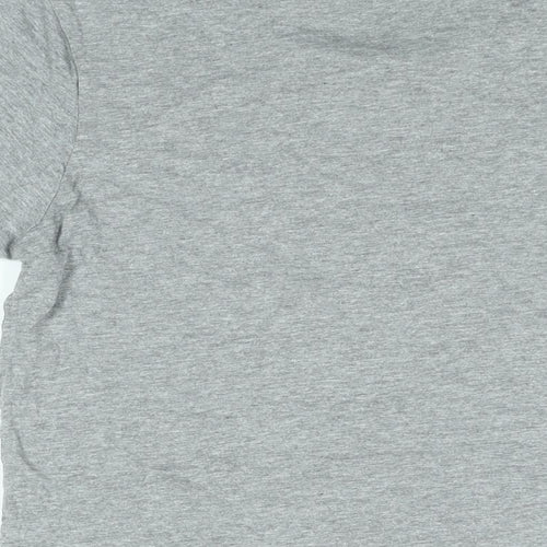 Lyle & Scott Mens Grey Cotton T-Shirt Size M Round Neck