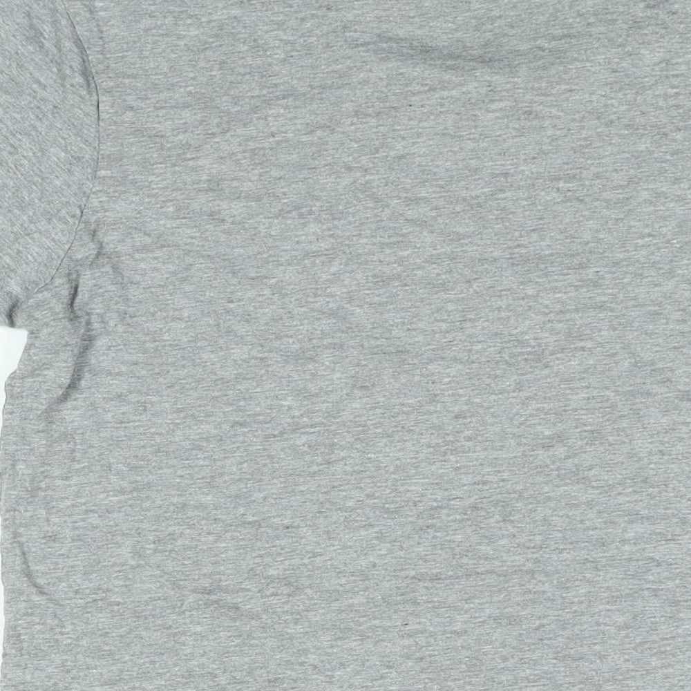 Lyle & Scott Mens Grey Cotton T-Shirt Size M Round Neck