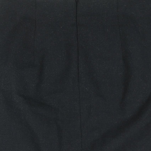 Verse Womens Black Wool Straight & Pencil Skirt Size 12 Zip