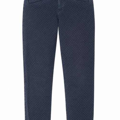 Gap Womens Blue Polka Dot Cotton Trousers Size 6 L27 in Regular Zip