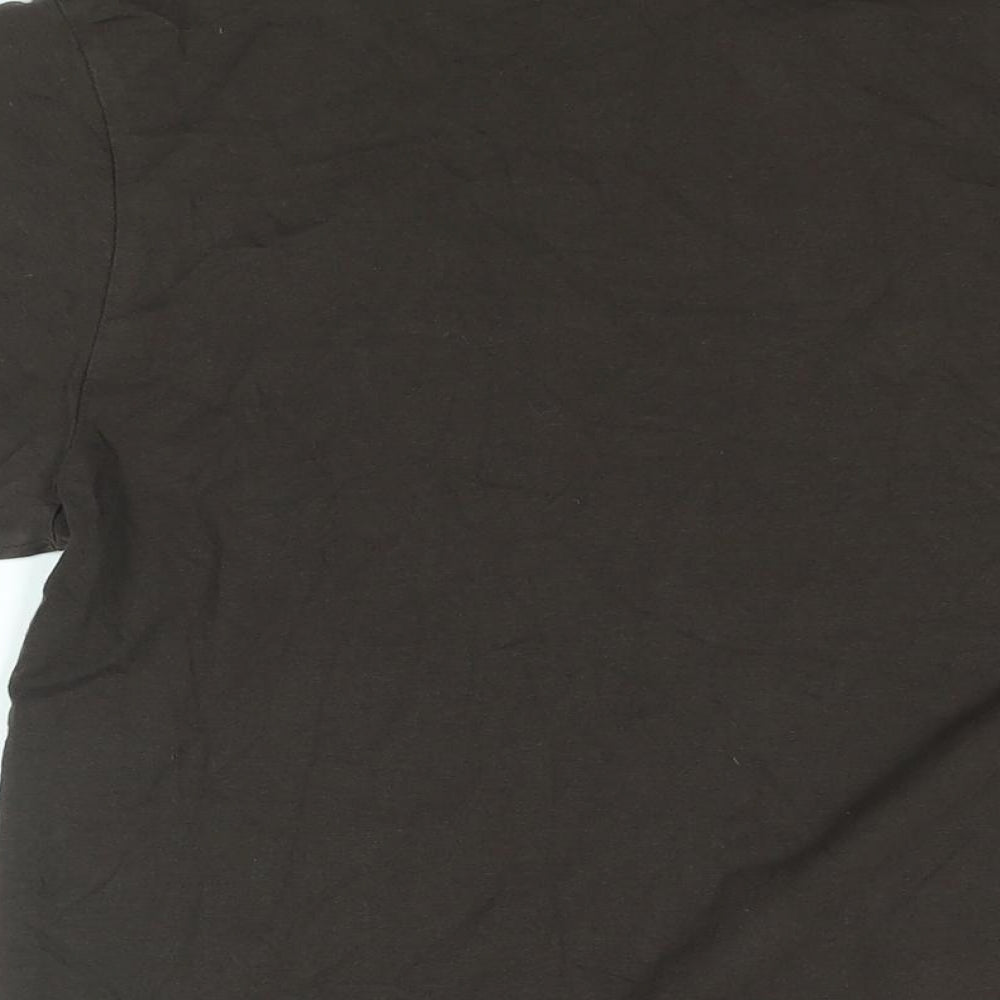 Gap Mens Brown Cotton T-Shirt Size L Round Neck