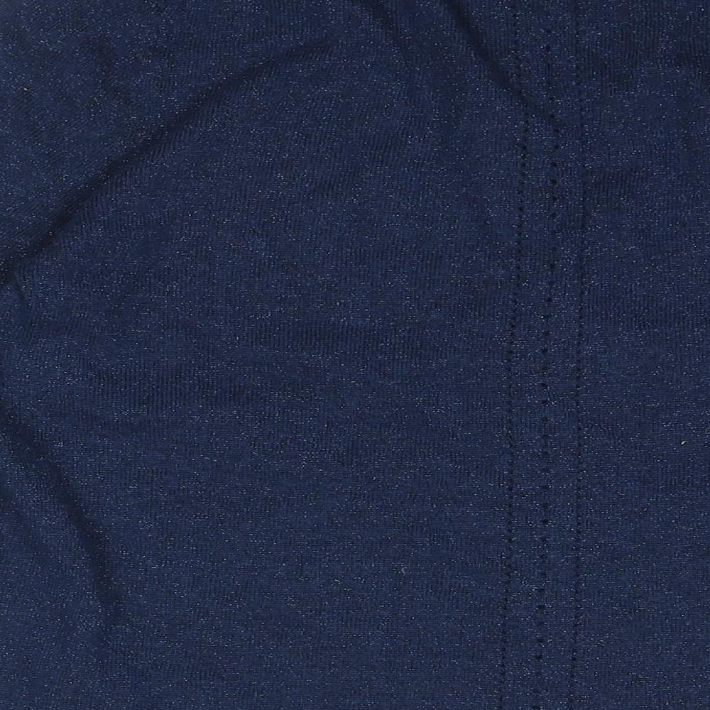 White Stuff Womens Blue V-Neck Viscose Cardigan Jumper Size 16