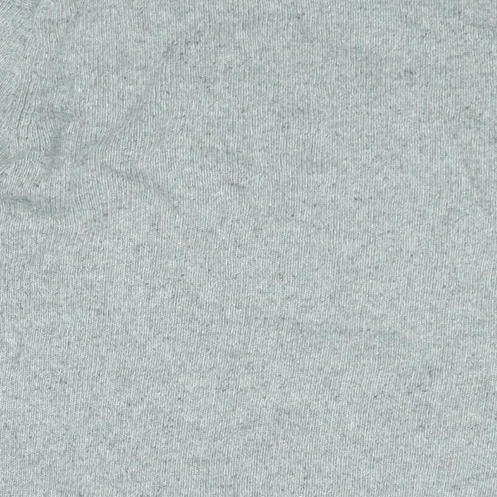 Paul Costelloe Mens Grey Round Neck Wool Pullover Jumper Size M Long Sleeve