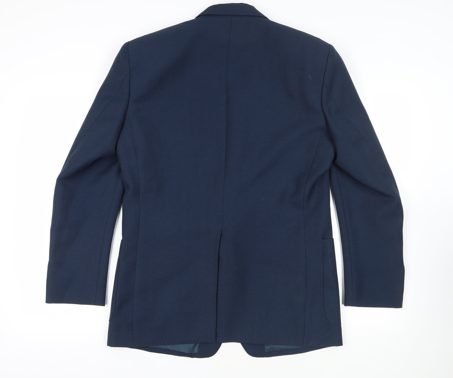 André Cori Mens Blue Polyester Jacket Blazer Size 42 Regular