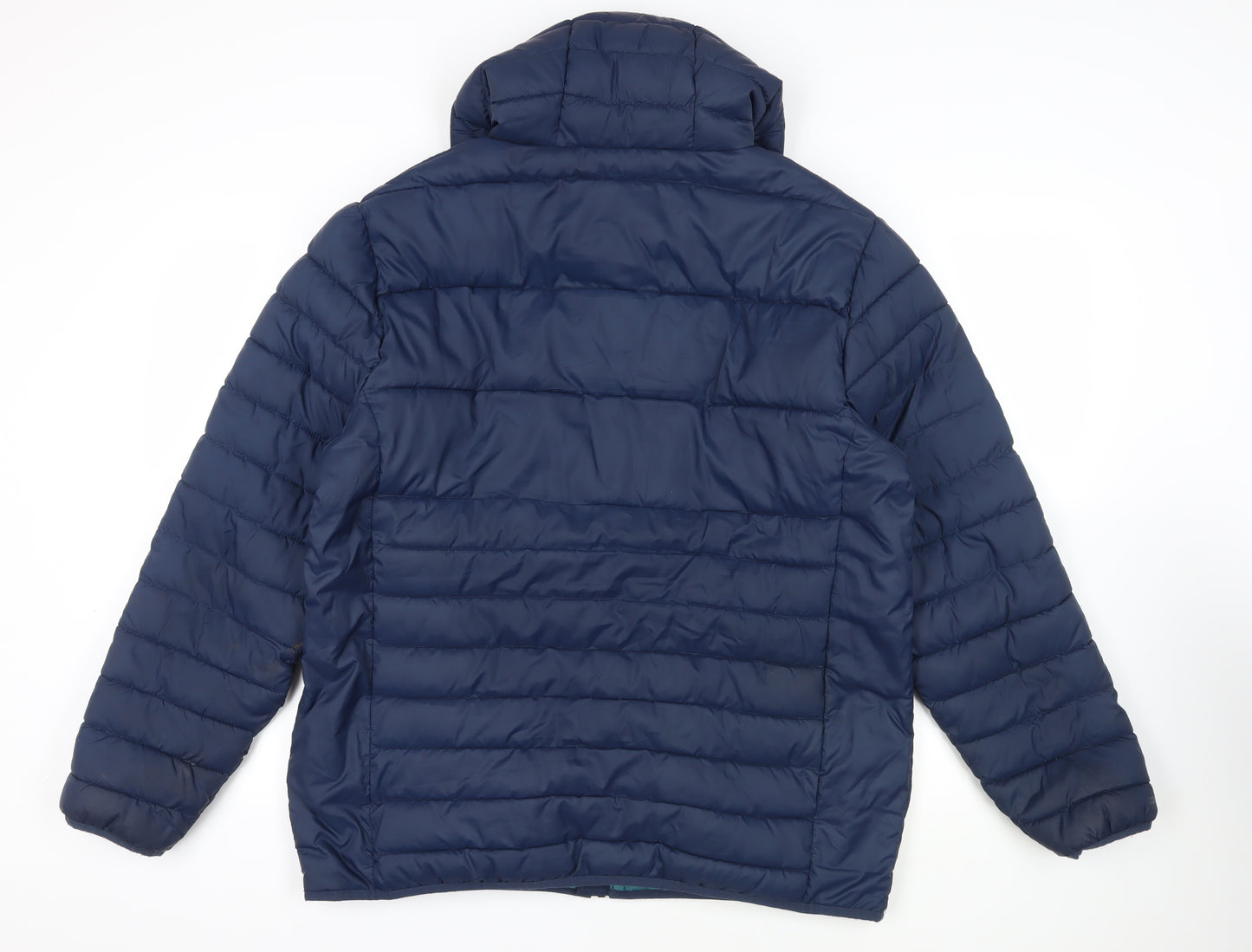 Craghoppers Mens Blue Quilted Jacket Size XL Zip - Logo Zipped Pockets