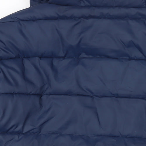 Craghoppers Mens Blue Quilted Jacket Size XL Zip - Logo Zipped Pockets