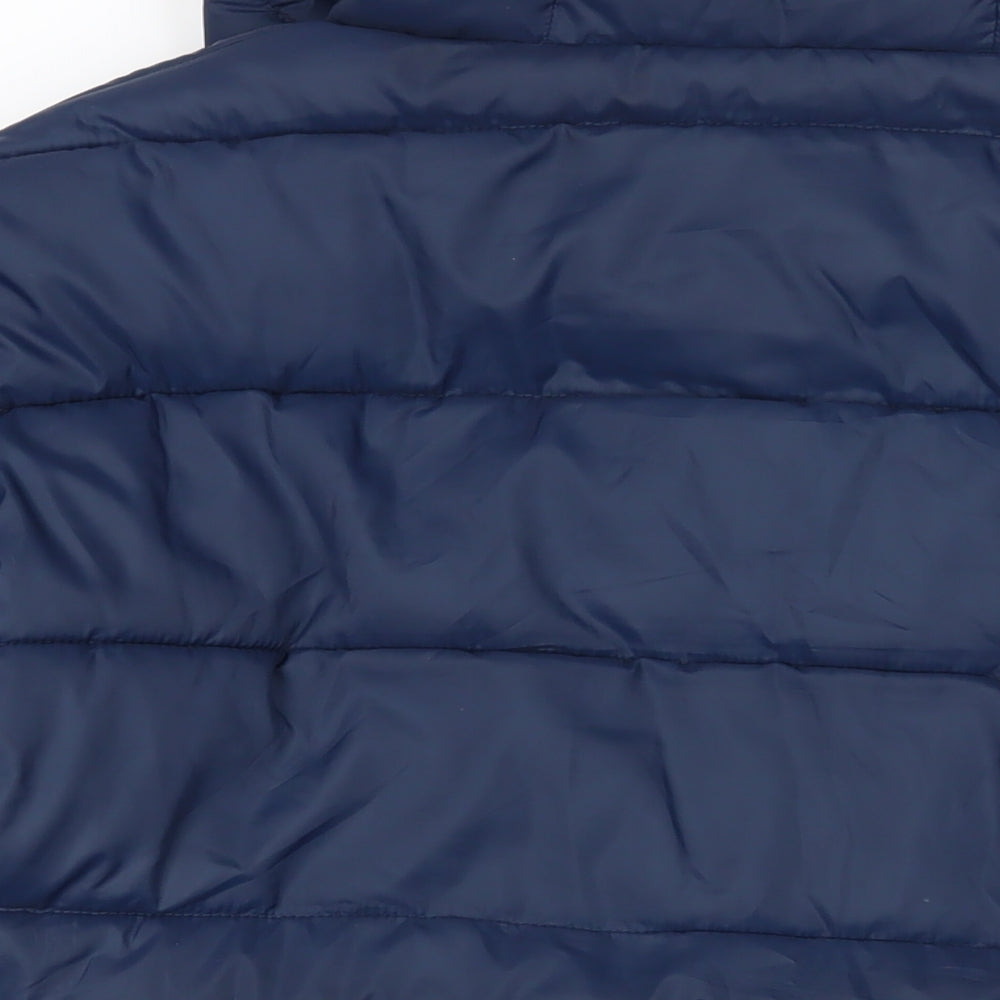 Craghoppers Mens Blue Quilted Jacket Size XL Zip - Logo Zipped Pockets