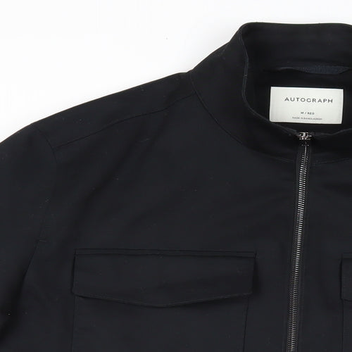 Autograph Mens Black Jacket Size M Zip