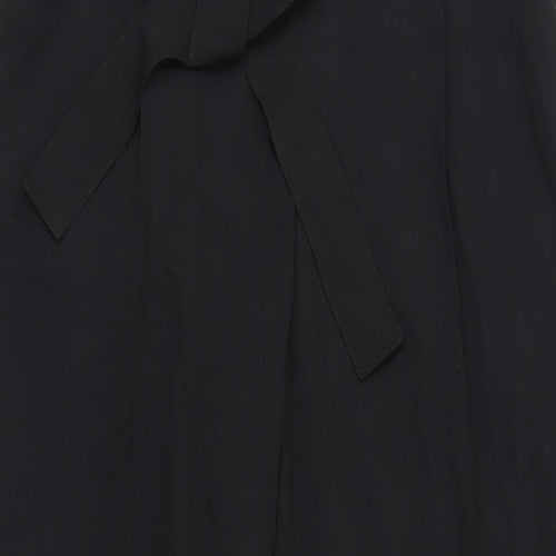 Edina Ronay Womens Black Polyester Dress Pants Trousers Size 12 L32 in Regular Zip - Belted
