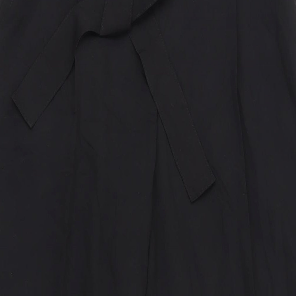 Edina Ronay Womens Black Polyester Dress Pants Trousers Size 12 L32 in Regular Zip - Belted