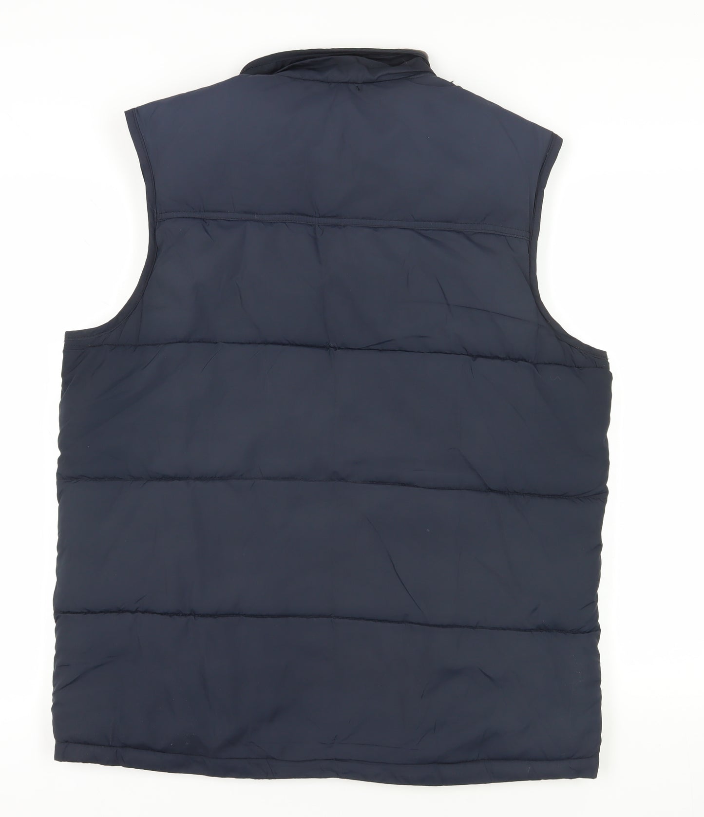 Atlantic Bay Mens Blue Gilet Jacket Size M Zip